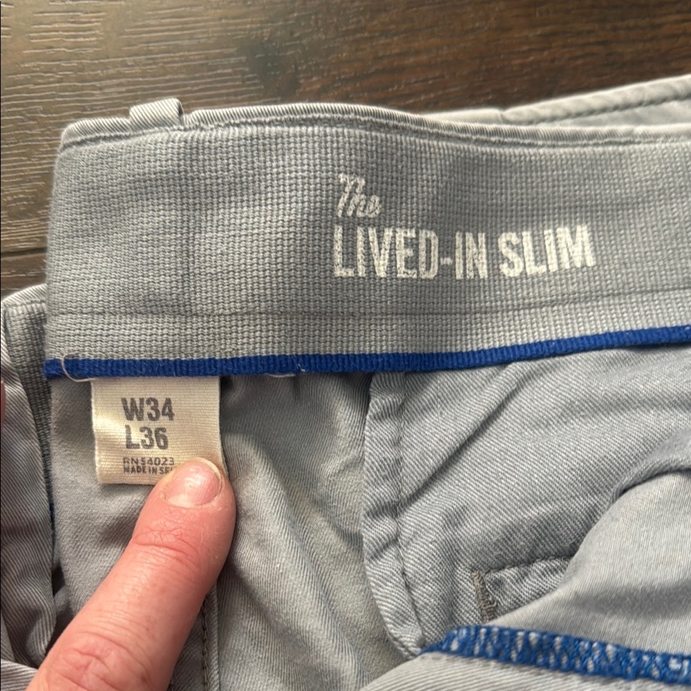 Gray Slim Fit Pants